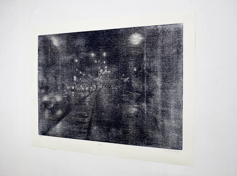 Original Abstract Landscape Printmaking by Stefan Osnowski