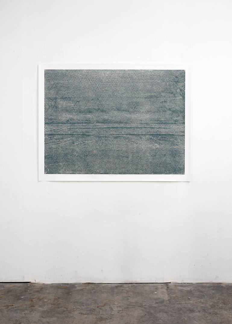 Original Abstract Seascape Printmaking by Stefan Osnowski
