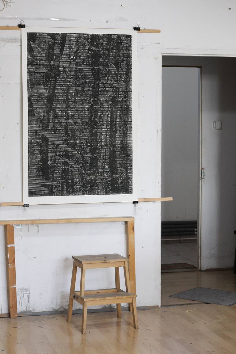 Original Abstract Nature Printmaking by Stefan Osnowski