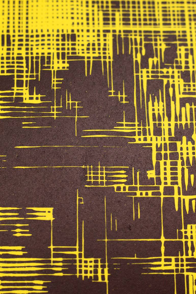 Original Abstract Landscape Printmaking by Stefan Osnowski