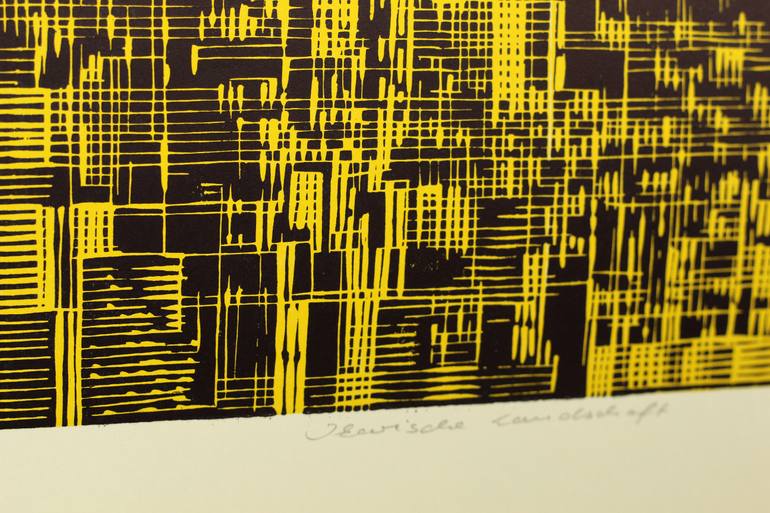 Original Abstract Landscape Printmaking by Stefan Osnowski