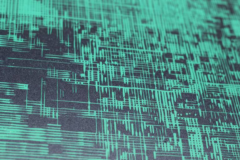 Original Abstract Landscape Printmaking by Stefan Osnowski