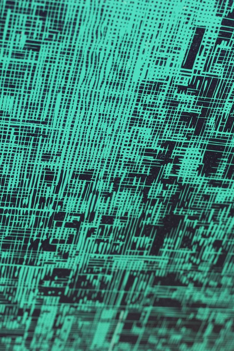 Original Abstract Landscape Printmaking by Stefan Osnowski