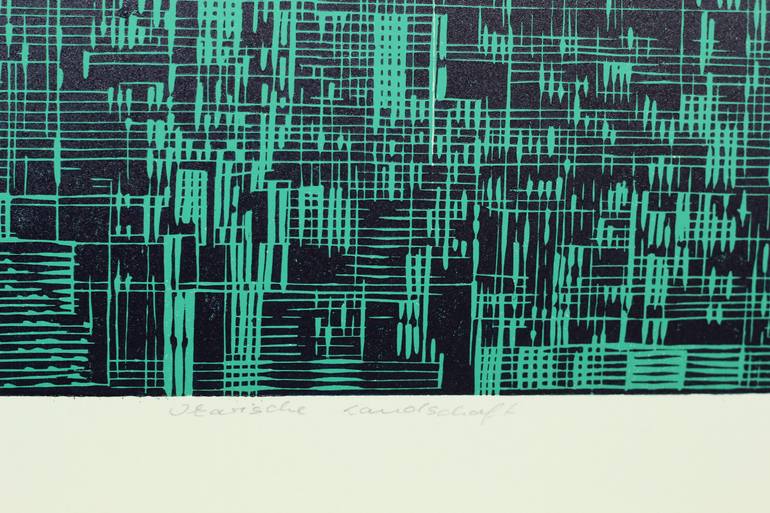 Original Abstract Landscape Printmaking by Stefan Osnowski