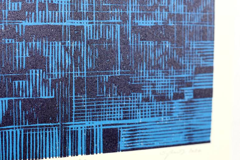 Original Abstract Landscape Printmaking by Stefan Osnowski