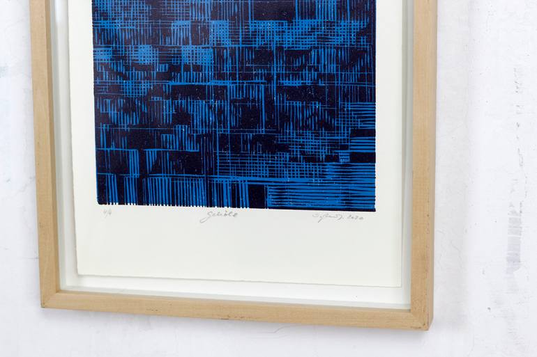 Original Abstract Landscape Printmaking by Stefan Osnowski
