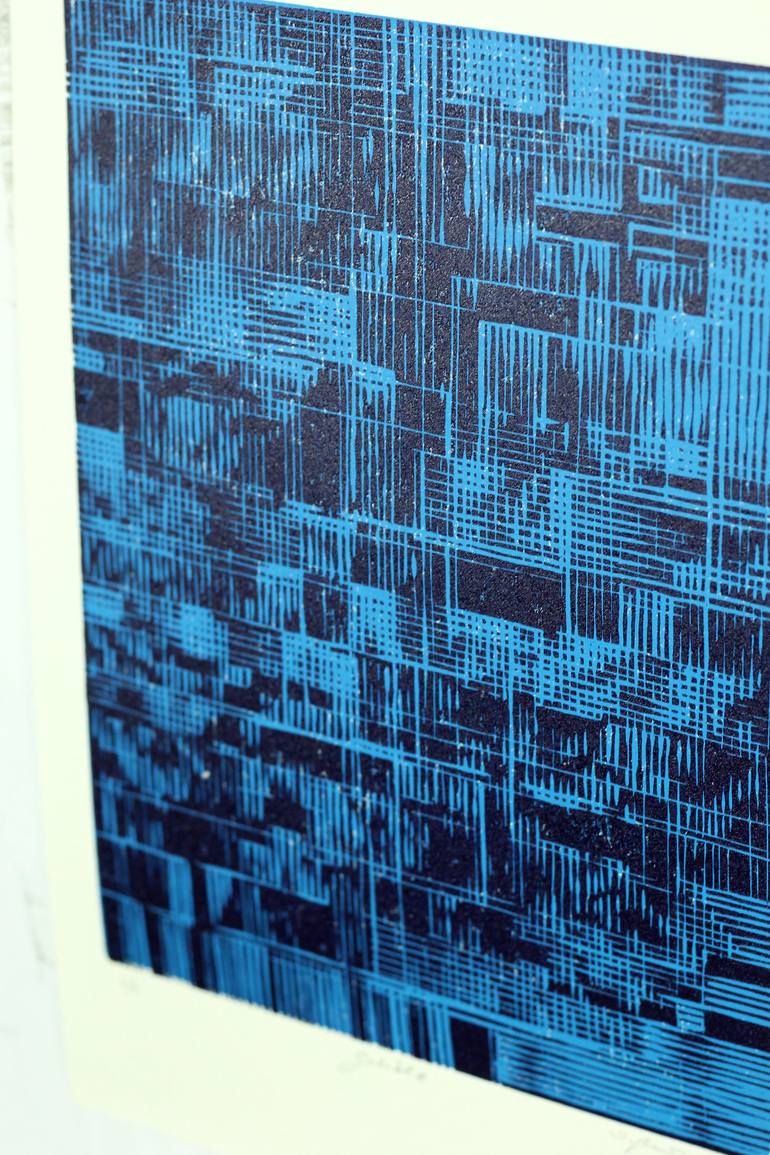 Original Abstract Landscape Printmaking by Stefan Osnowski