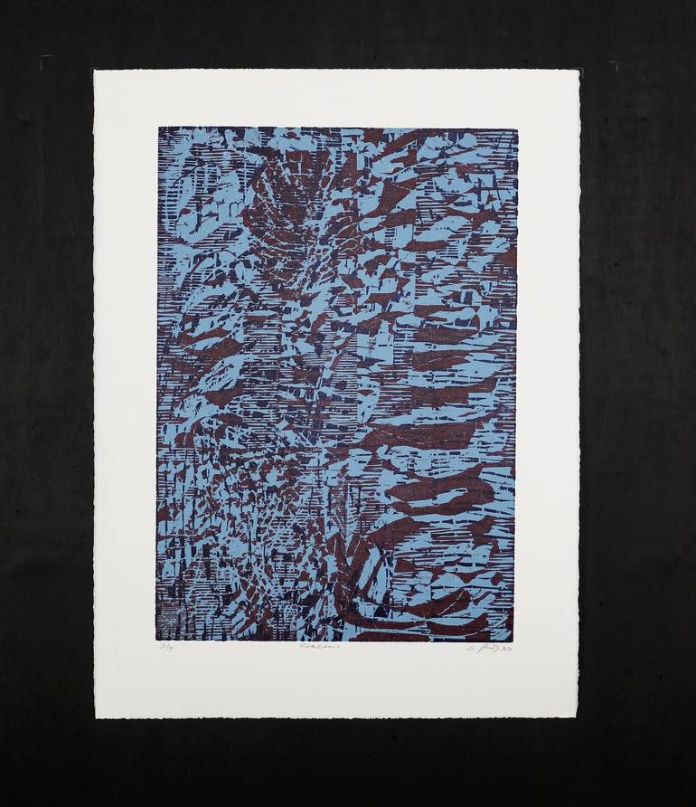 Original Expressionism Abstract Printmaking by Stefan Osnowski