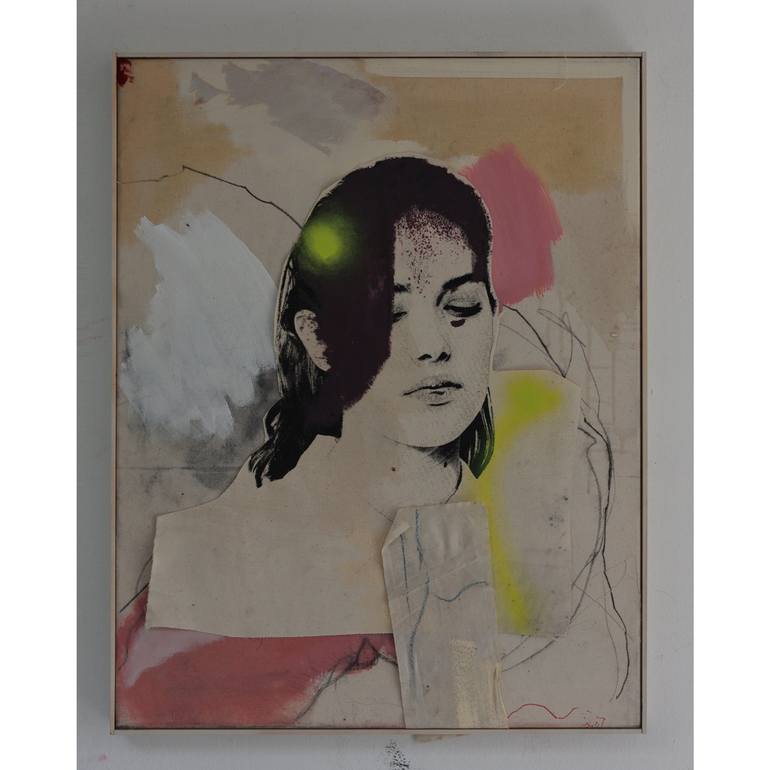 Original Abstract Portrait Painting by timothy barnes