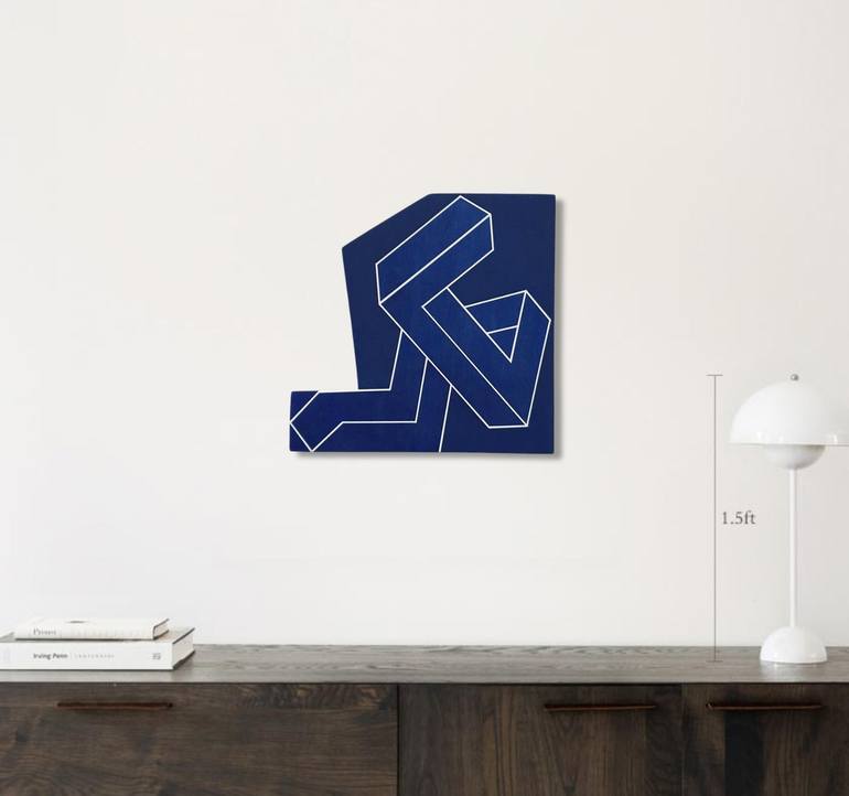 Original Minimalism Geometric Sculpture by Pia Løye