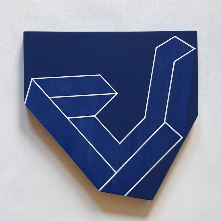 Original Minimalism Geometric Sculpture by Pia Løye