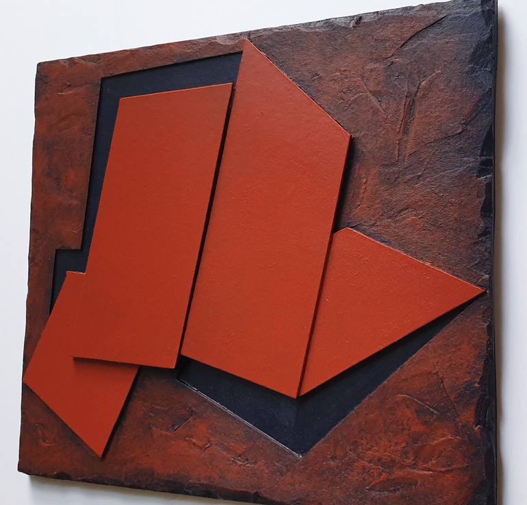 Original Minimalism Geometric Sculpture by Pia Løye