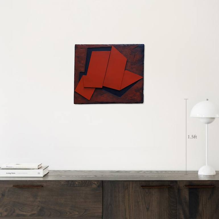 Original Minimalism Geometric Sculpture by Pia Løye