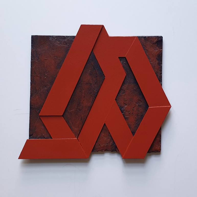 Original Minimalism Geometric Sculpture by Pia Løye