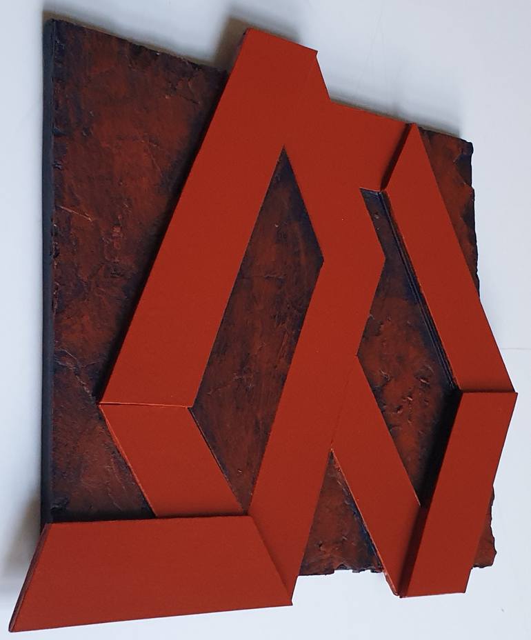 Original Minimalism Geometric Sculpture by Pia Løye