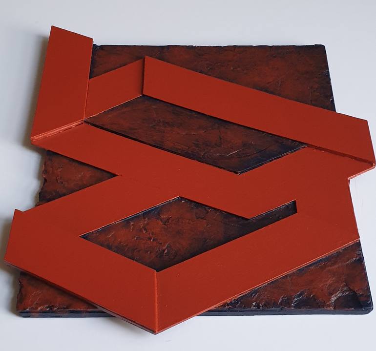 Original Minimalism Geometric Sculpture by Pia Løye