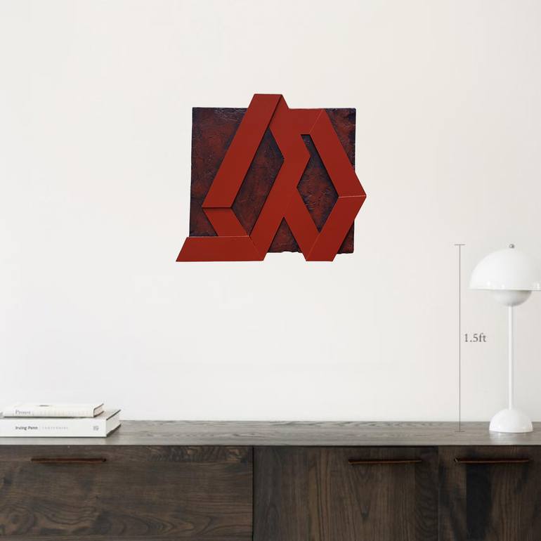 Original Minimalism Geometric Sculpture by Pia Løye