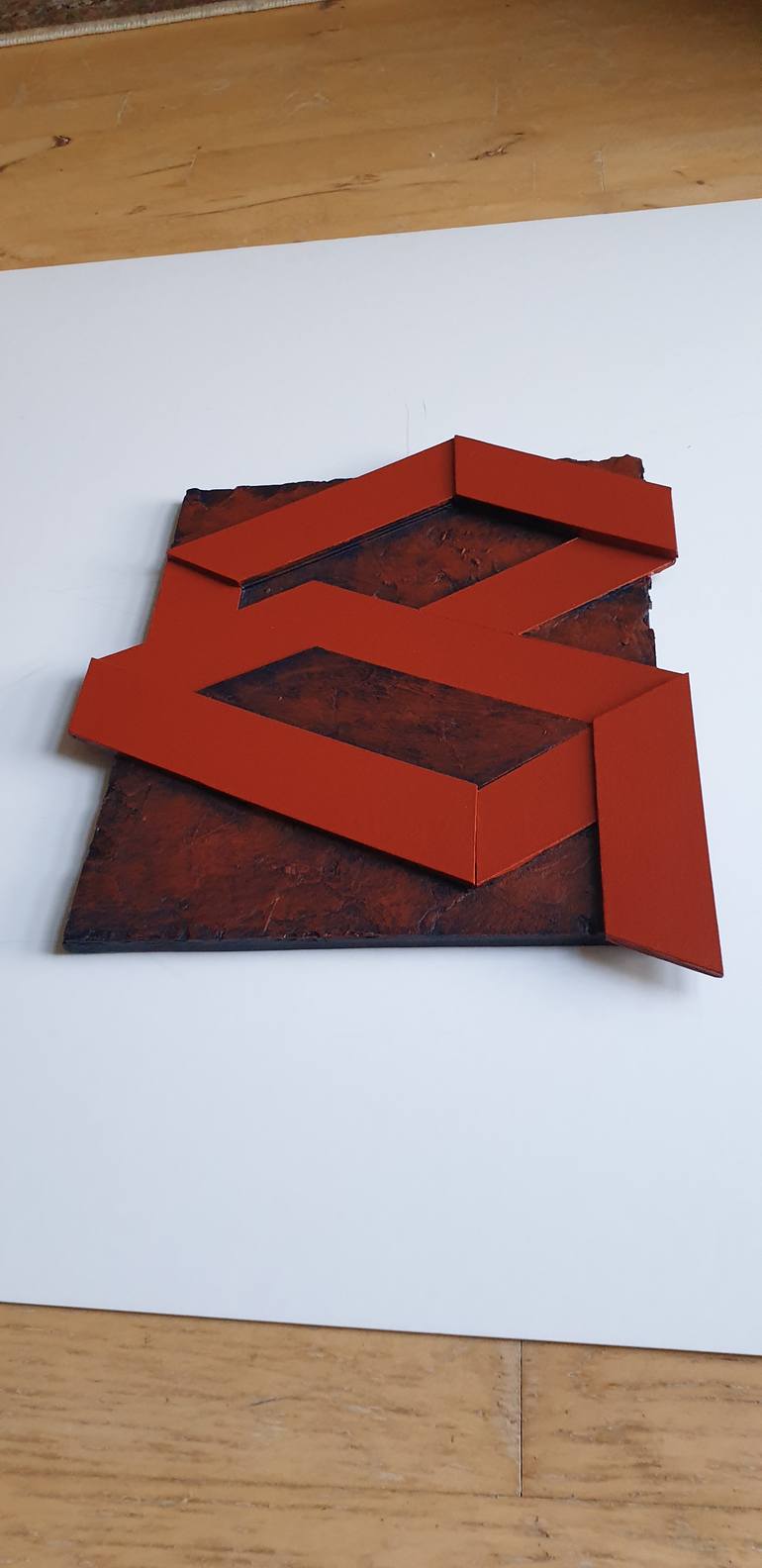 Original Minimalism Geometric Sculpture by Pia Løye