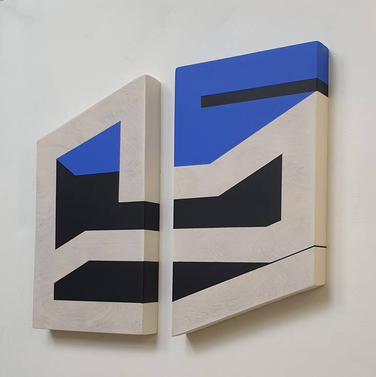 Original Abstract Geometric Sculpture by Pia Løye