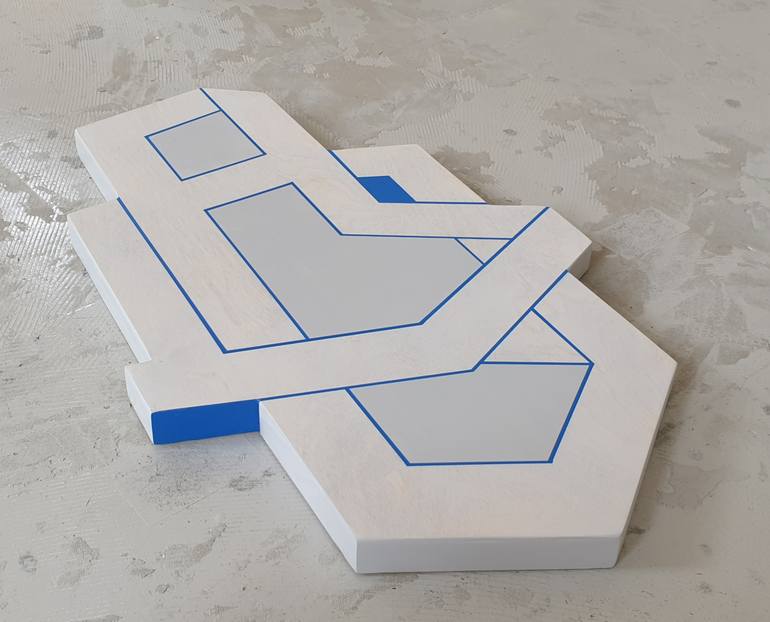 Original Minimalism Geometric Sculpture by Pia Løye