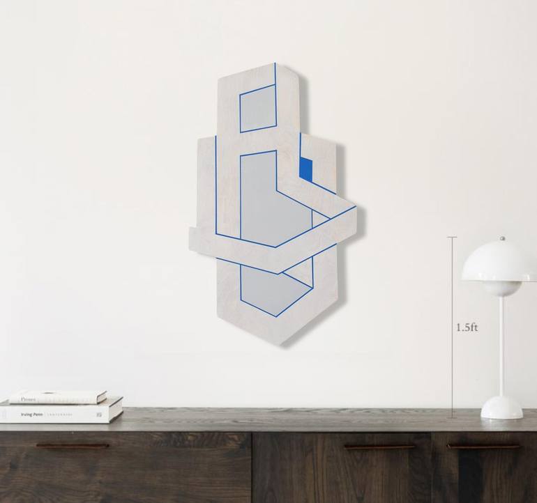 Original Minimalism Geometric Sculpture by Pia Løye