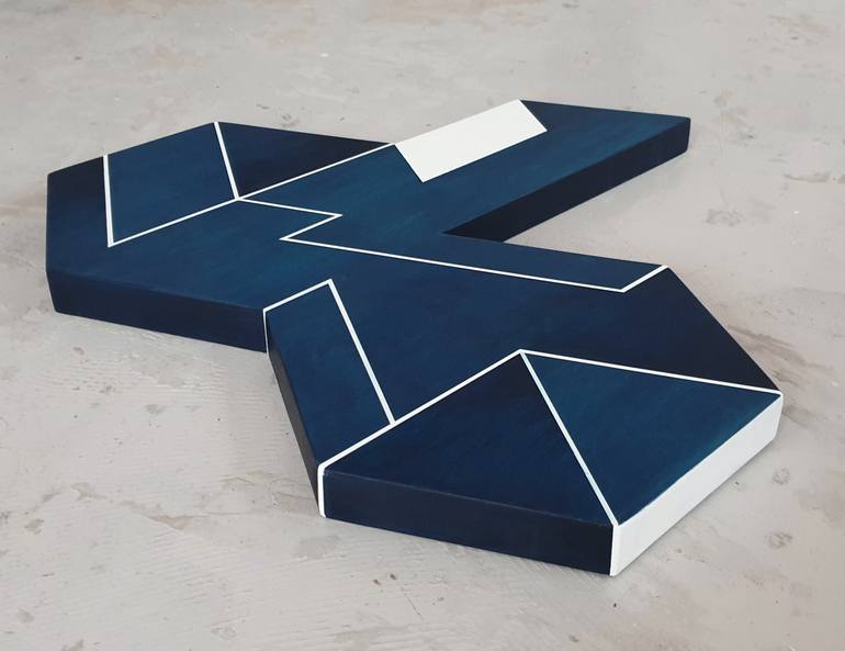 Original Minimalism Geometric Sculpture by Pia Løye