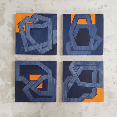 Original Minimalism Geometric Paintings by Pia Løye