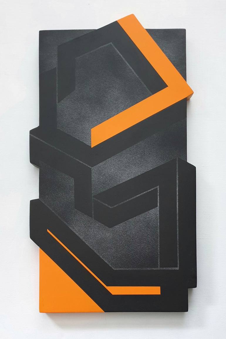 Original Minimalism Geometric Sculpture by Pia Løye