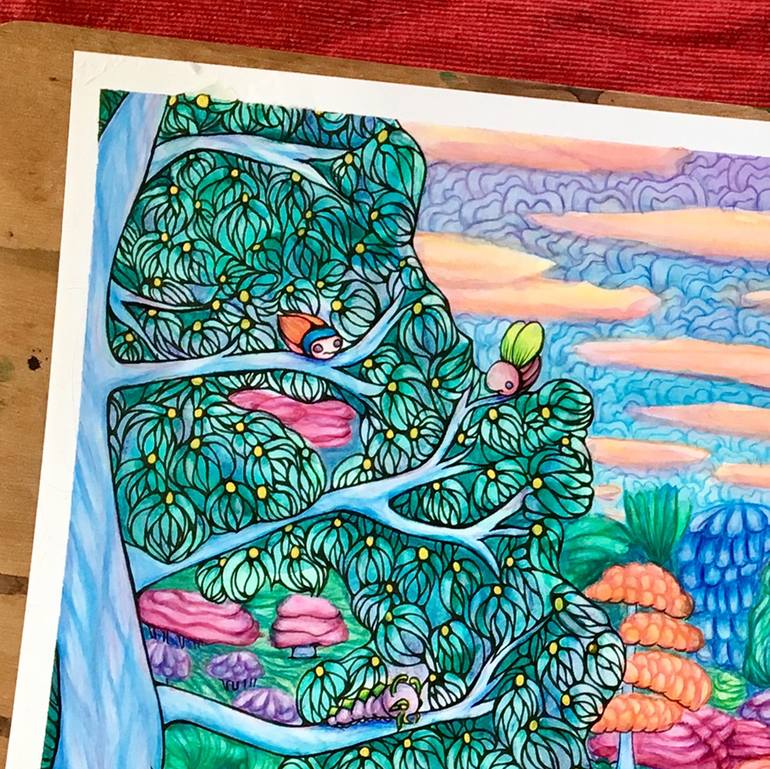 Original Illustration Fantasy Drawing by Jessica Mcgrath