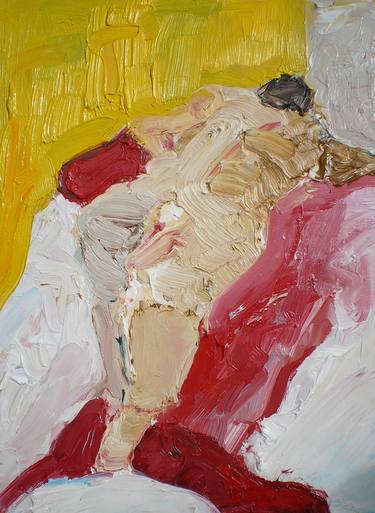Print of Figurative Nude Paintings by Fabienne Jenny Jacquet