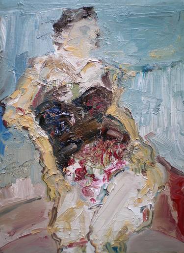 Original Figurative Women Paintings by Fabienne Jenny Jacquet