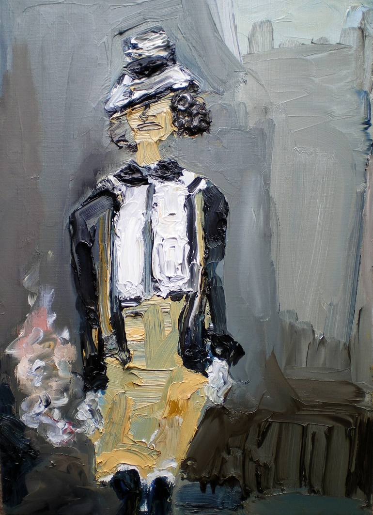Mademoiselle (Coco Chanel) Painting by Fabienne Jenny Jacquet