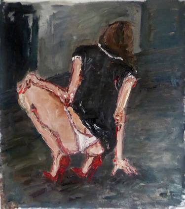 Print of Figurative Women Paintings by Fabienne Jenny Jacquet