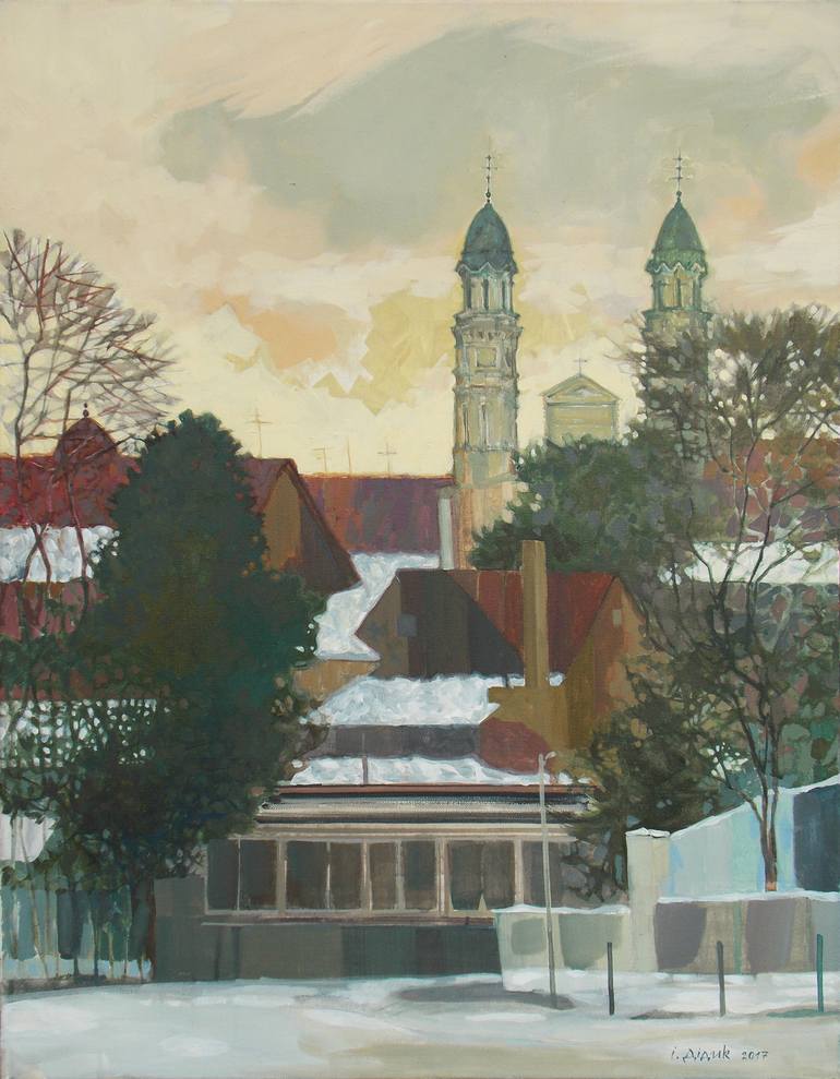 Original Architecture Painting by Ivan Didyk