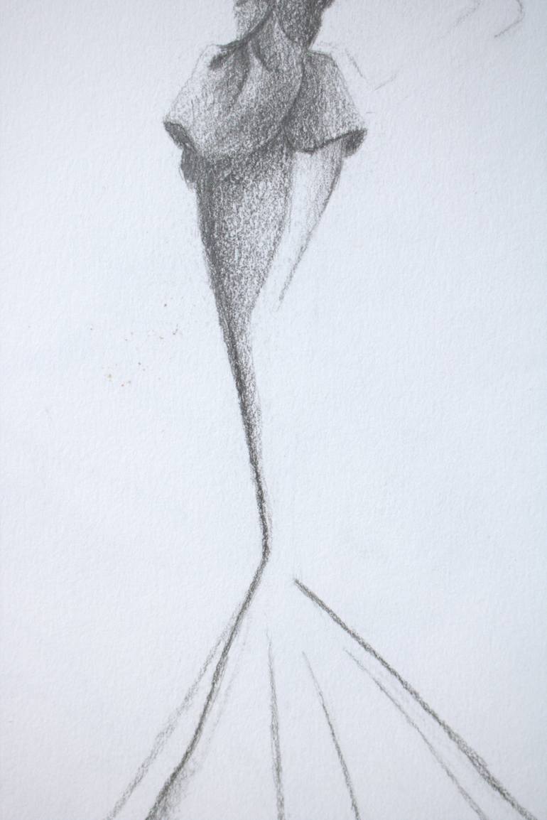 Original Abstract Fashion Drawing by Melissa Zylstra