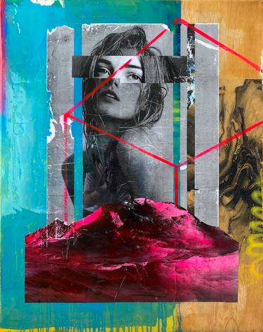 Print of Abstract Portrait Collage by Elysia Rose