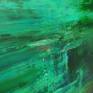 Green abstract acrylic painting on canvas on wood panel.

Inspired by Monet's garden at Giverny.