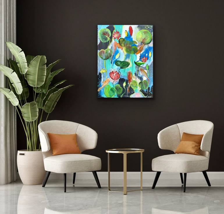 Original Abstract Nature Painting by Annette Rivers