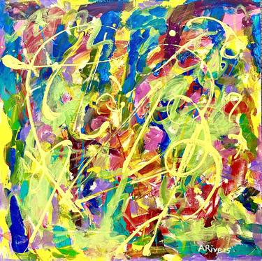 Original Abstract Expressionism Abstract Paintings by Annette Rivers
