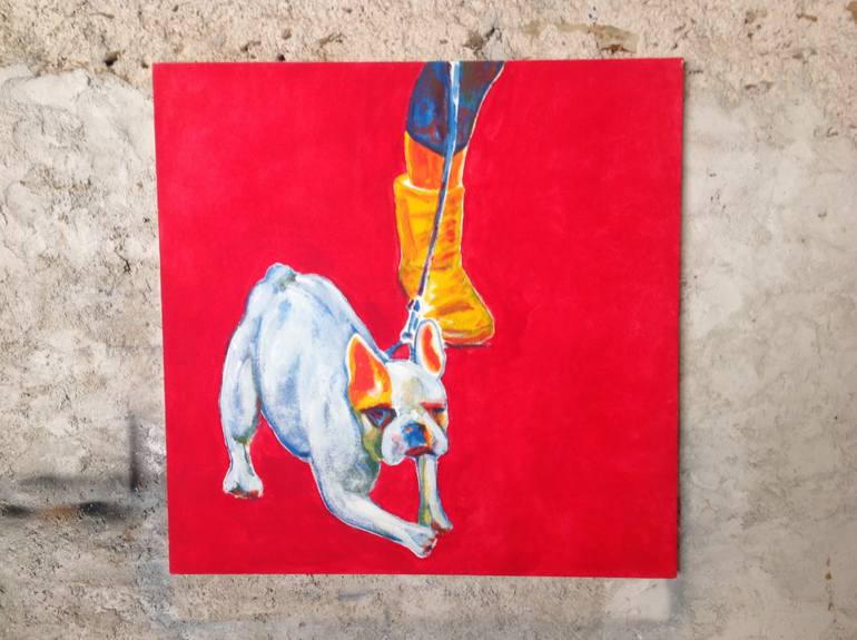 Original Figurative Animal Painting by Valerie Mayan