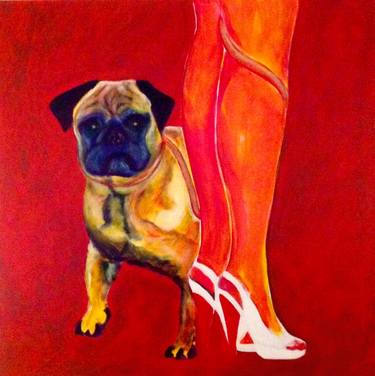 Original Figurative Animal Paintings by Valerie Mayan