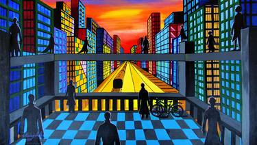 Print of Conceptual Architecture Paintings by GIO ART GALLERY