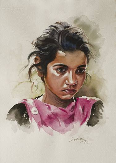 Print of Realism Portrait Paintings by Sanjay Sahai