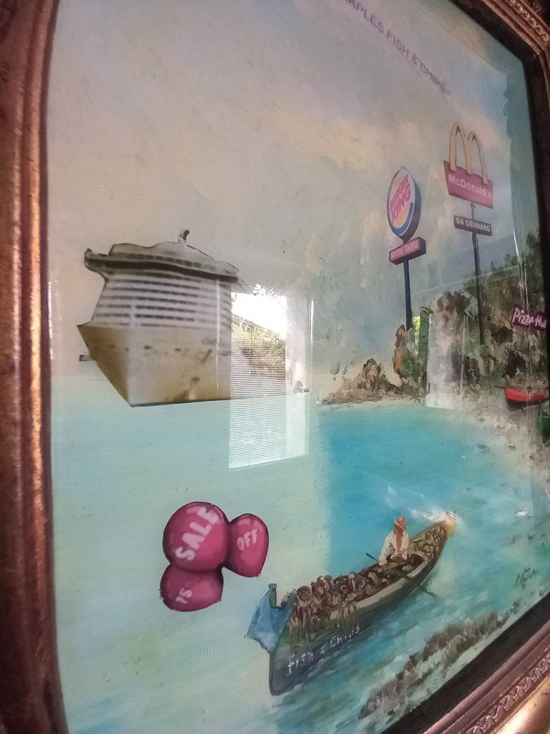 Original Figurative Beach Painting by Fabio Pasquali