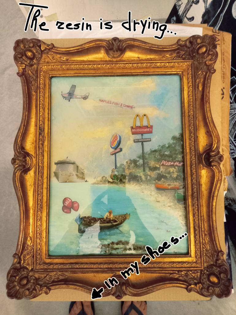 Original Figurative Beach Painting by Fabio Pasquali