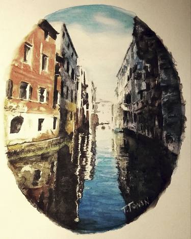 Venezia - Watercolor - Rio dei Santi Apostoli thumb