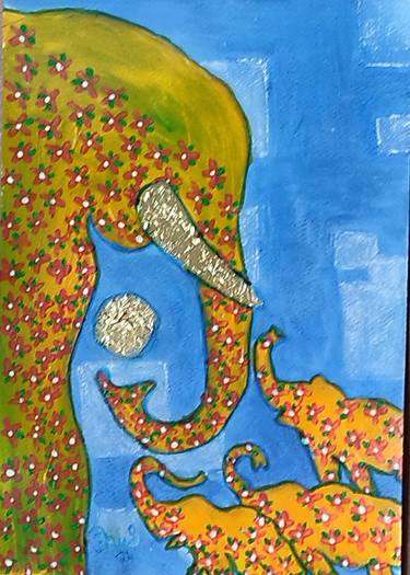 Original Abstract Painting by Anuraadha Punjabi