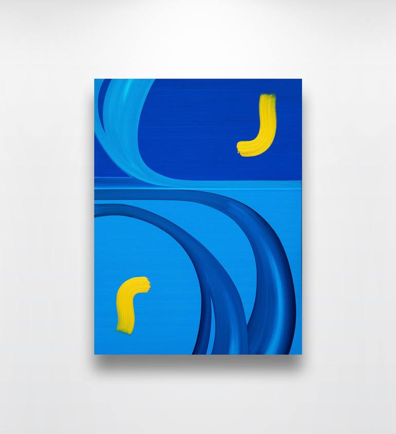 Original Abstract Expressionism Abstract Painting by Chris Johnson