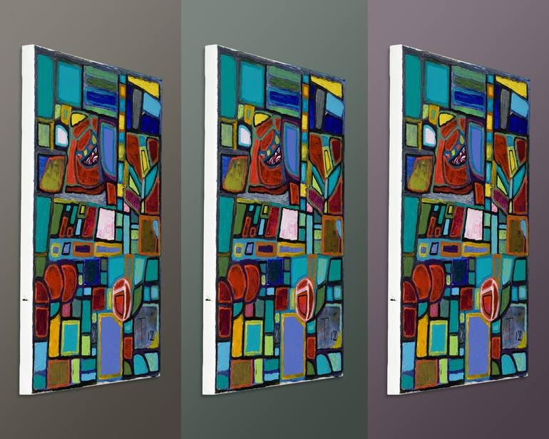 Original Abstract Expressionism Abstract Painting by Ted Silvera
