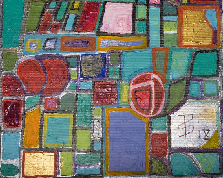 Original Abstract Expressionism Abstract Painting by Ted Silvera